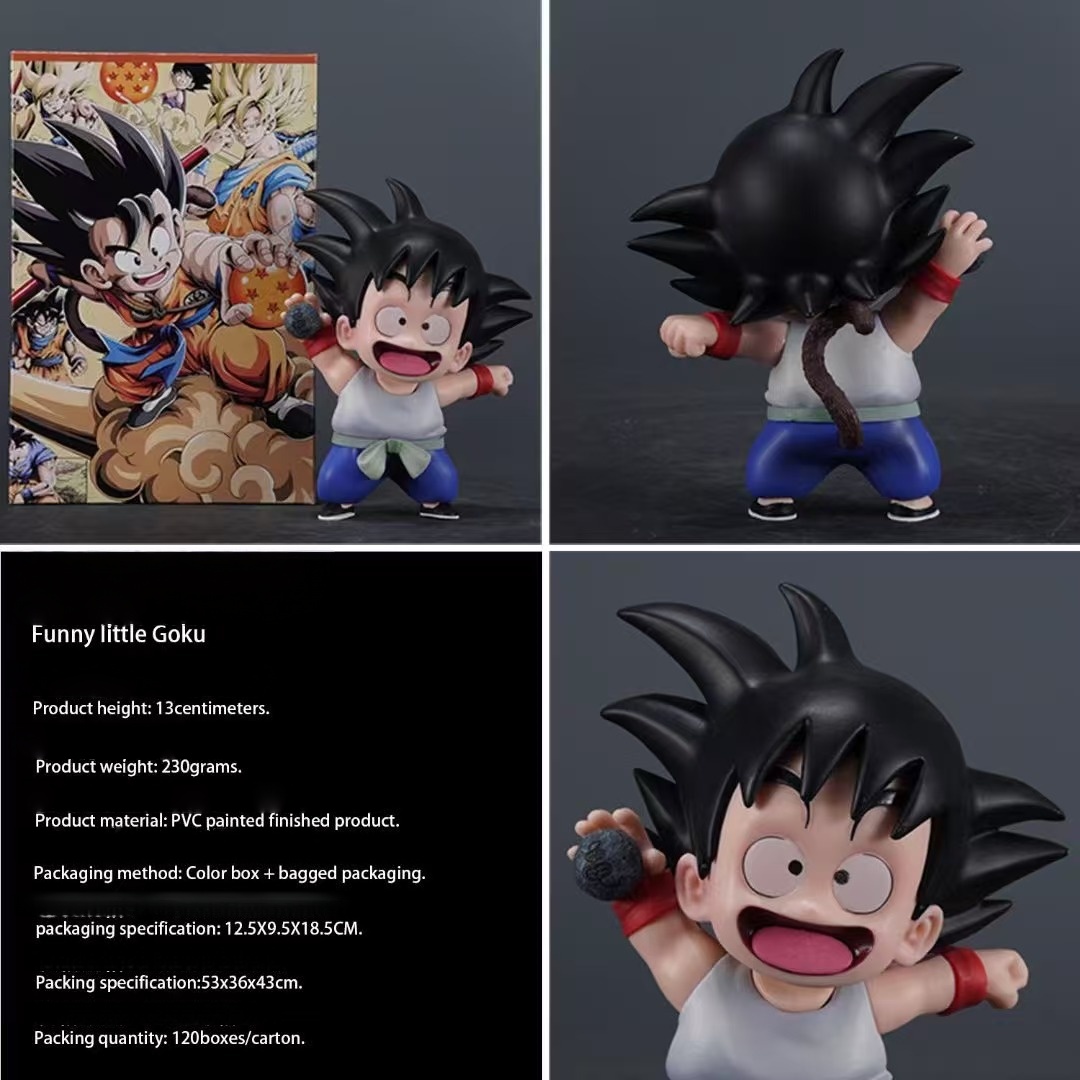 Dragon Ball Comic Kid Goku & Krillin Chibi Q-Version GK Statue Set - Anime Collectible Figures - Cosplee
