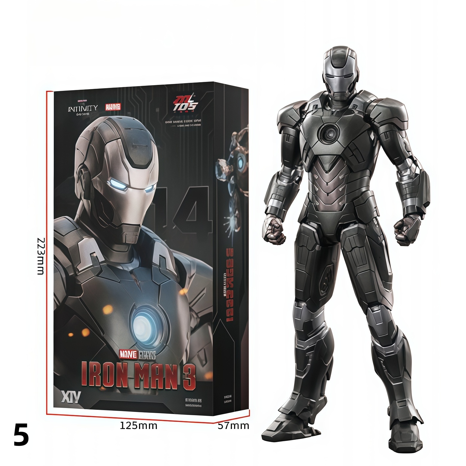 Iron Man Nano Tech Armor 1/6 Scale Alloy Die-Cast Action Figure - Precision Paint & Multi-Configuration - Cosplee