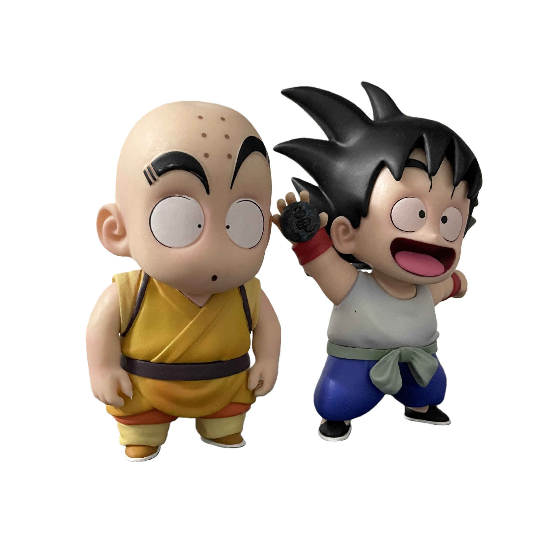 Dragon Ball Comic Kid Goku & Krillin Chibi Q-Version GK Statue Set - Anime Collectible Figures - Cosplee