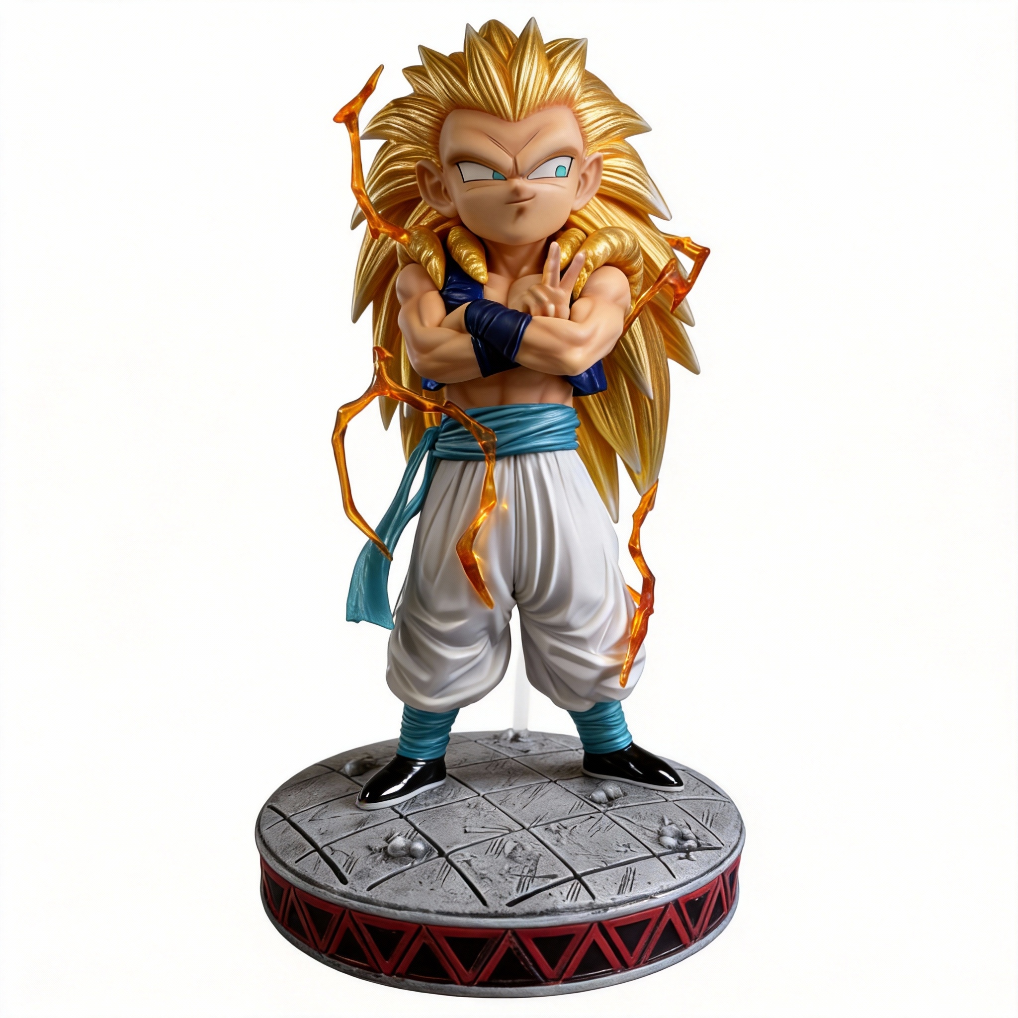Super Saiyan 3 Gotenks Resonant Power GK Statue - Dragon Ball Z Collectible Figure - Cosplee