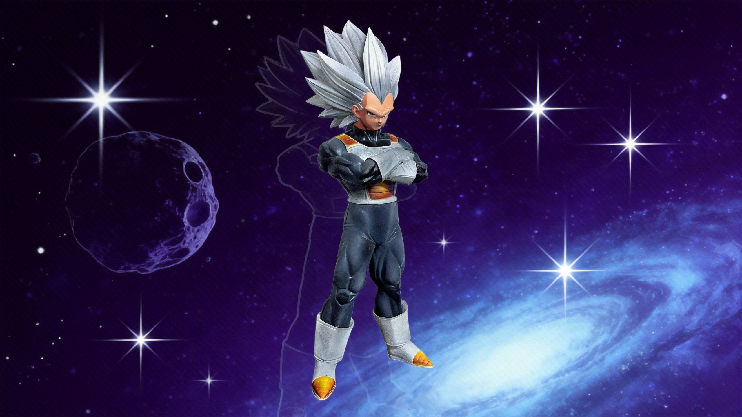 Premium Super Saiyan 3 Vegeta GK Statue by COSPLEE, showing Vegeta in classic white and blue battle armor with long blonde SSJ3 hair and a defiant gaze.
